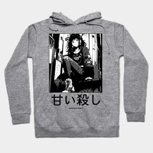 Japanese Goth Stylish Anime Girl Manga Aesthetic Streetwear Hoodie